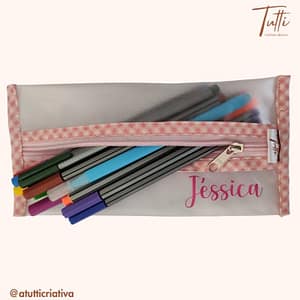 Estojo Plástico Slim PERSONALIZADO